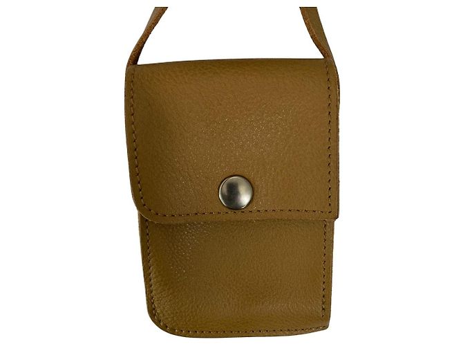 Autre Marque Bolsa de ombro mini de couro MARGARET HOWELL Marrom