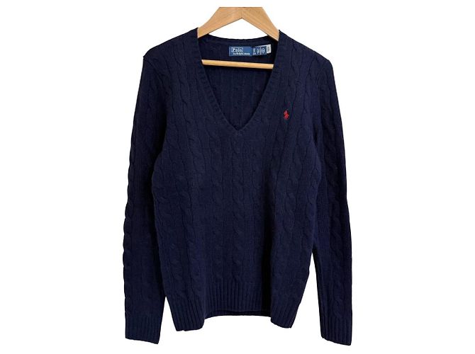 Polo by Ralph Lauren Wollstrickpullover Blau Marineblau