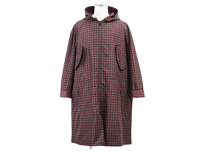 Fendi Reversible Nylon Rain Coat Red