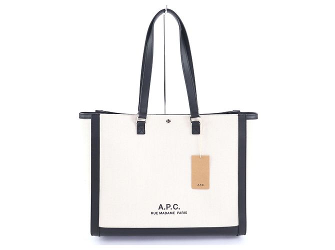 Apc Borsa tote in cotone A.P.C. COEYO Nero Crudo