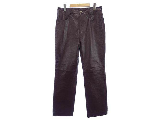 Gucci Kalbslederhose Rot