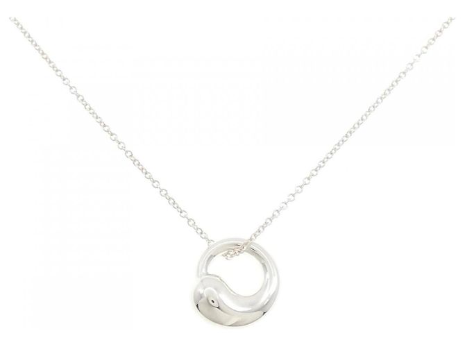 Elsa Peretti Tiffany & Co Colar Tiffany Eternal Circle em prata 925