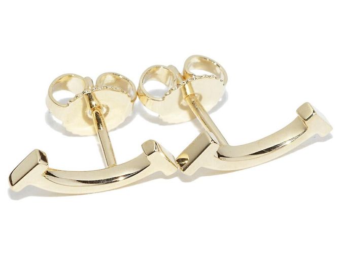 Tiffany & Co Orecchini Tiffany T Smile in oro 750 D'oro