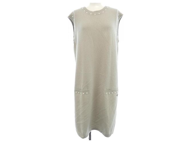 Timeless Chanel Kleid aus Kaschmir-Mischung Braun