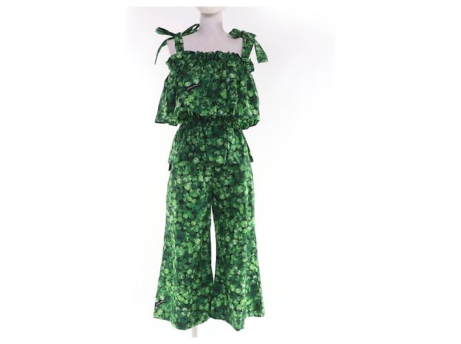 Dolce & Gabbana Conjunto de algodón con estampado de trébol Dolce&Gabbana