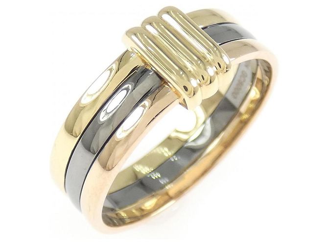 Autre Marque Mauboussin Elegance Francaise Tricolor Gold Ring Golden