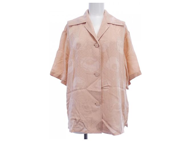 Gucci Kurzarmhemd aus Seide Pink