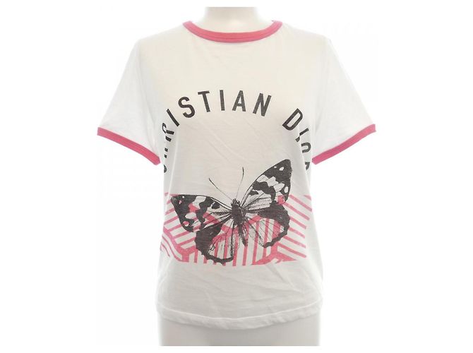 Camiseta de algodón Christian Dior Blanco