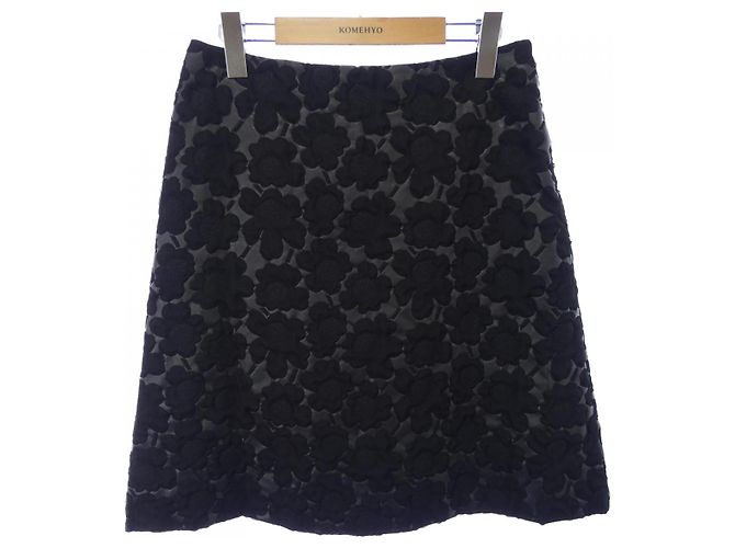 Falda Marni Castaño Negro 