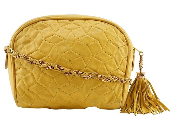 Borsa a tracolla in pelle Bally Giallo