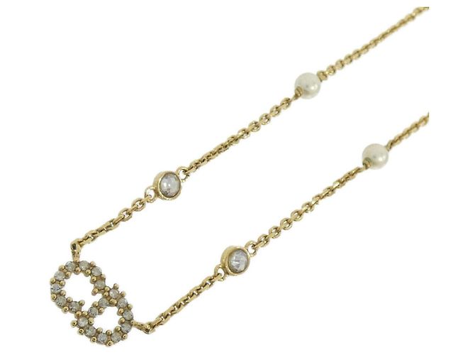 Christian Dior Claire Di Lune Halskette Weiß