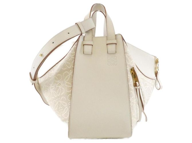 Bolsa de Ombro Loewe Hammock Small Branco