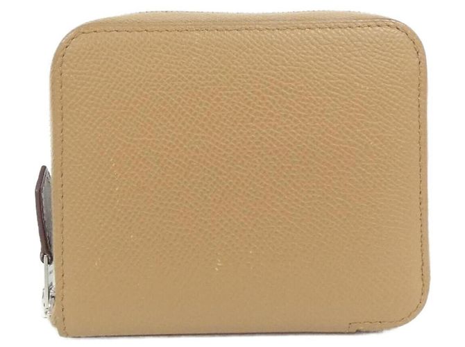 Hermès Monedero Silk'in Hermes Amarillo