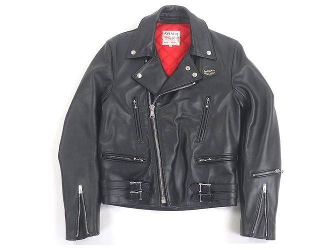 Autre Marque Giacca in pelle Lewis Leathers AVIAKIT Nero
