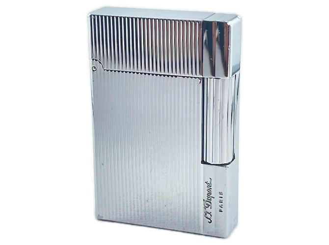 Autre Marque Dupont Gatsby Stripe Pattern Silver Lighter Silvery