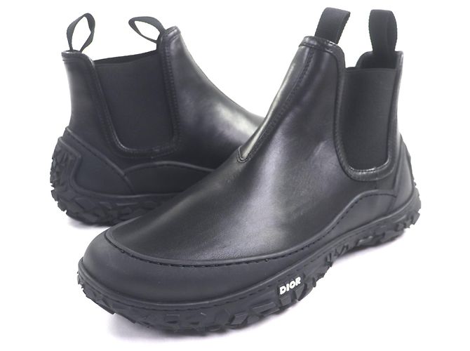 Stivaletti in pelle Dior B28 Nero