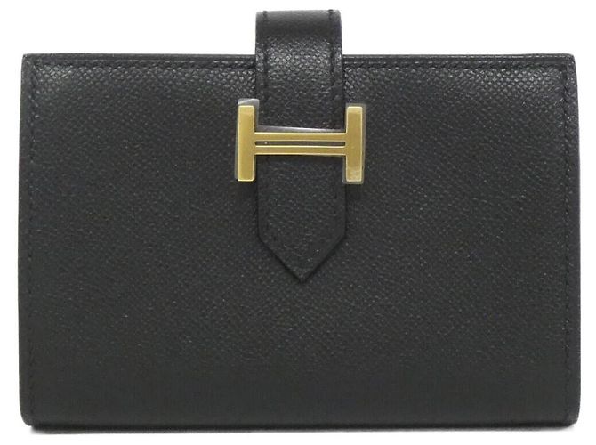 Béarn Cartera Mini Madame Hermès Bearn Negro