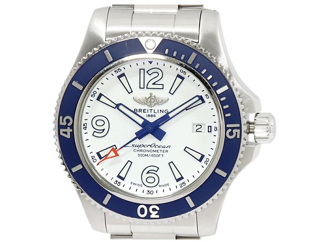 Breitling Superocean Uhr aus Edelstahl Weiß