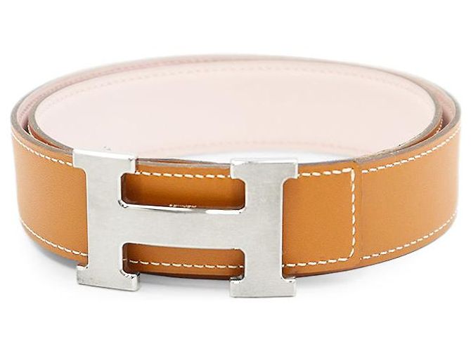Hermès Cinto de couro Hermes Constance Marrom