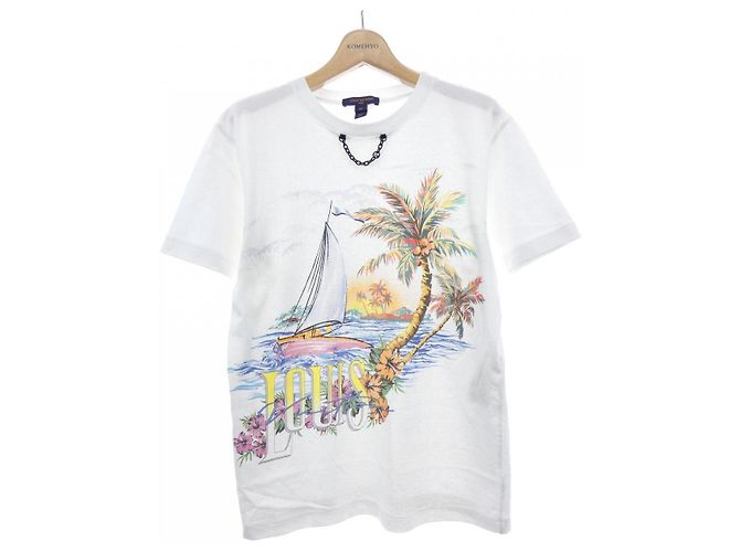 Camiseta de algodón Louis Vuitton Blanco
