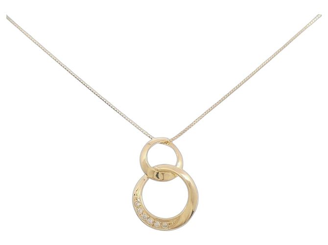 Autre Marque Collar de Diamante Au750 Dorado