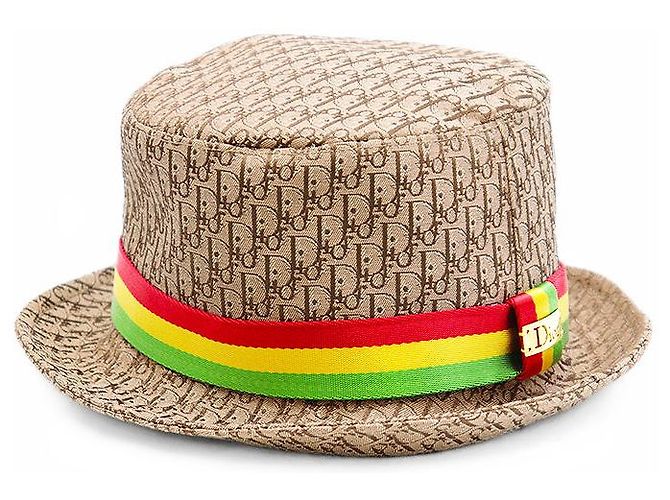 Cappello in misto cotone Oblique Trotter Christian Dior Marrone Multicolore