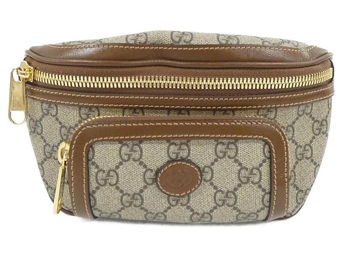 Gucci 682933 92THG Bauchtasche beige und braun