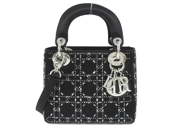 Mini borsa Lady Christian Dior Nero Bianco