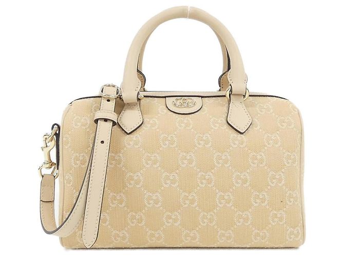 Bolsa Boston Ophidia Gucci Bege