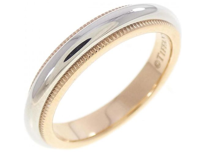 Tiffany & Co. Milgrain Band Ring Golden