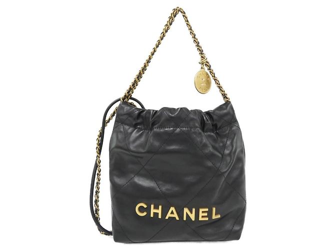 Mini sac à main Chanel 22 Line Noir