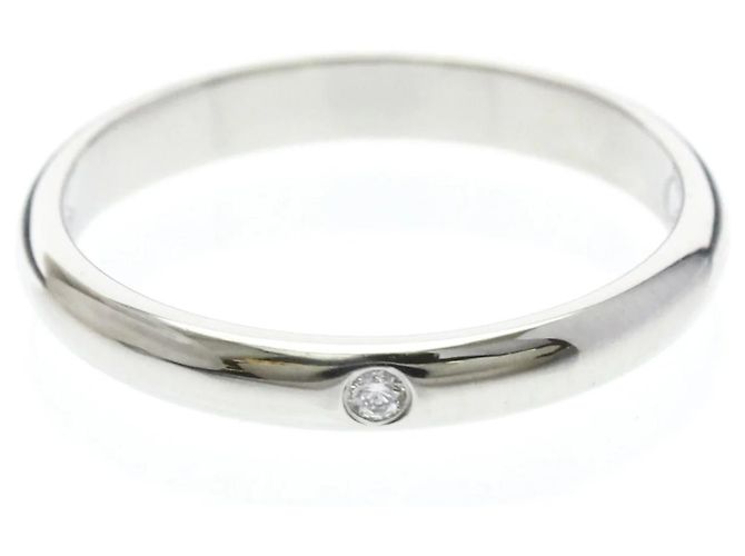 Cartier 1895 Ehering Platin 2.5mm Silber
