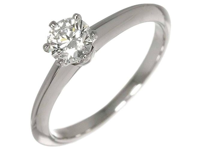 Tiffany & Co. Solitärring aus Platin 950