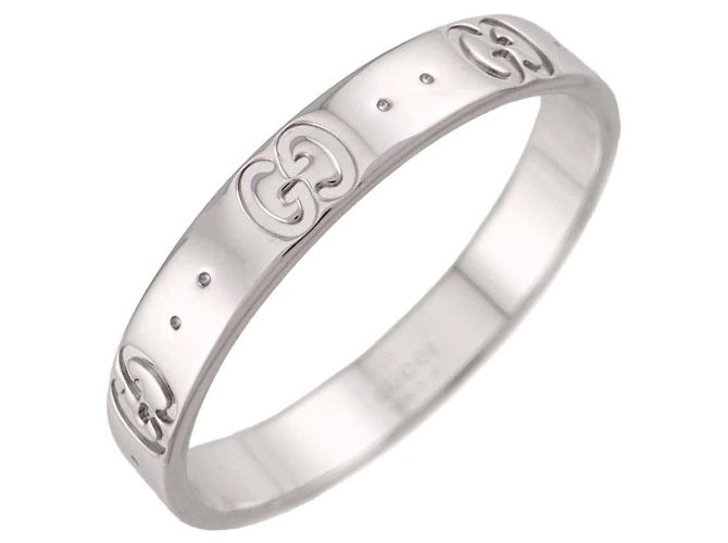Anillo Icon Gucci en oro blanco de 18K