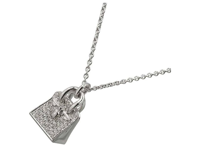 Hermès Hermes Amulette Birkin Diamant Halskette