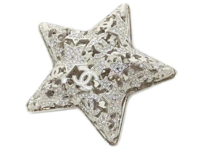 Spilla Chanel ABG038 Argento Cristallo