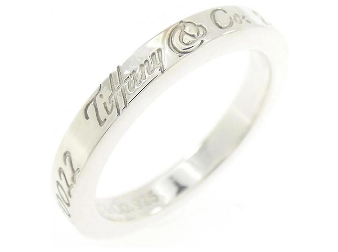 Tiffany & Co Schmaler Tiffany Notes Ring Silber 