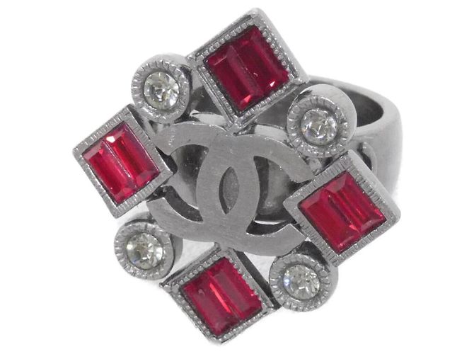 Chanel Ring in Rot und Silber