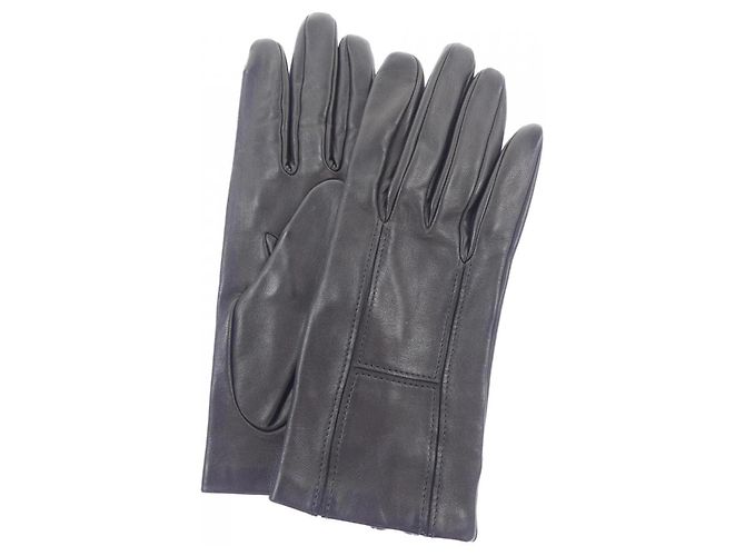 Hermès Luvas quentes pretas Hermes Preto