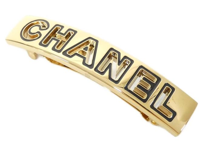 Chanel ABD670 Barrette Nero D'oro