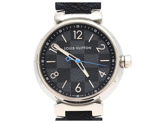 Relógio Louis Vuitton Tambour Damier Graphite