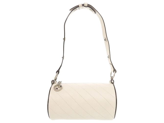 Bolsa de ombro Gucci Blondie em couro branco