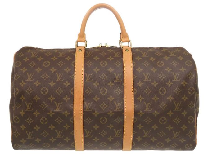 Sac Boston Louis Vuitton Keepall 50 Monogram Marron Monogramme