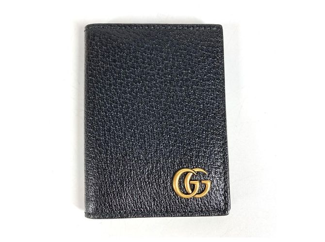 Gucci GG Marmont Black Leather Card Case