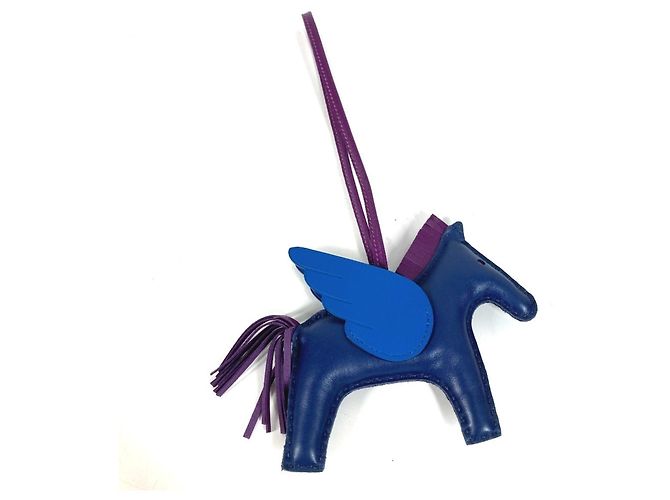 Hermès Porte-clés Cheval Hermes Cheval Rodeo Pegasus MM Bleu Violet