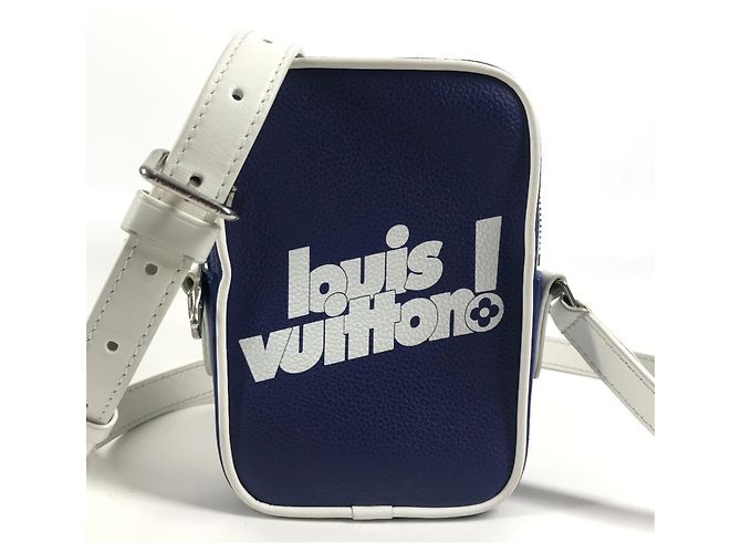 Bolsa de Ombro Louis Vuitton Everyday LV Danube PPM Branco Azul