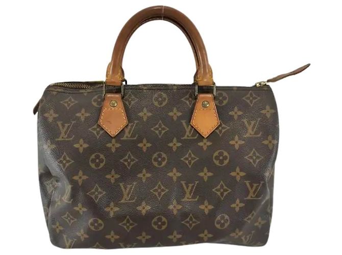 Sac à main Louis Vuitton Speedy en toile Monogram 30 Marron