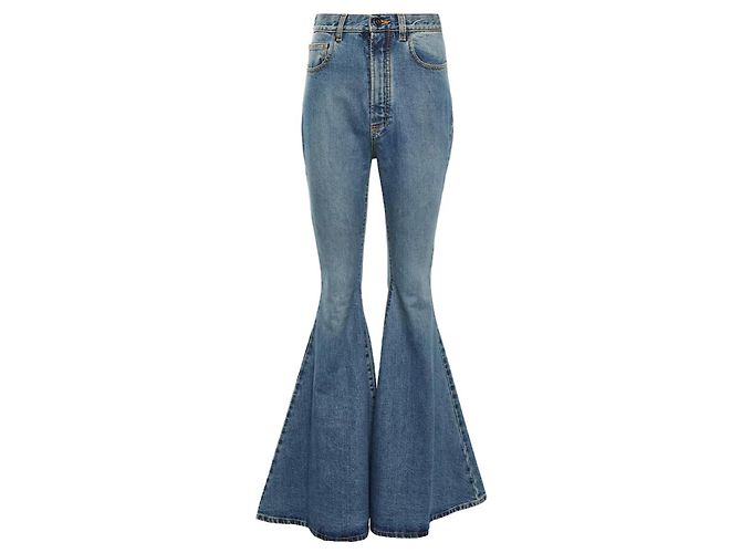 Vaqueros acampanados Alaïa de denim Azul