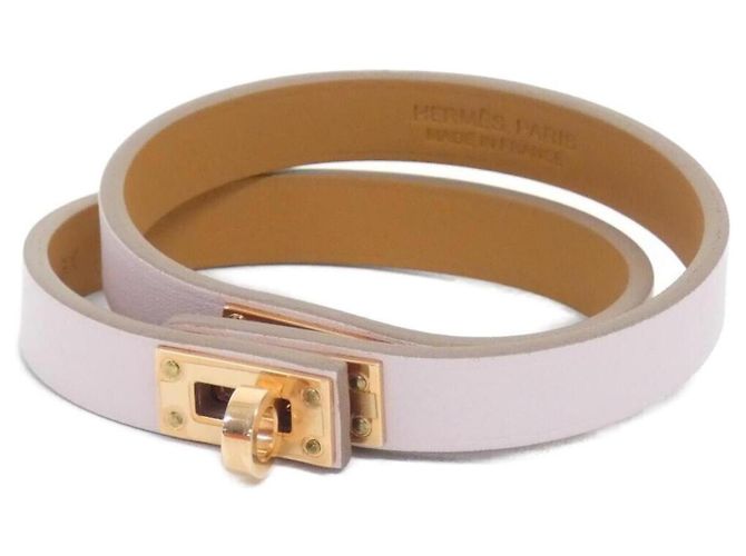 Hermès Pulseira Charm Mini Kelly Double Tour Hermes Rosa