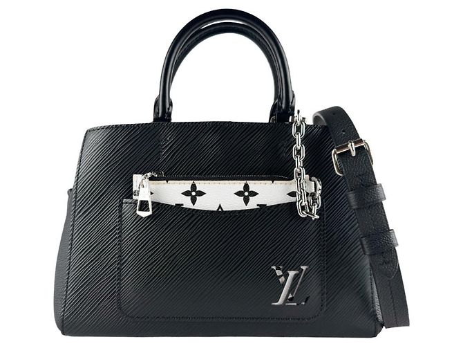 Louis Vuitton Epi Marelle Tote BB Schultertasche Schwarz
